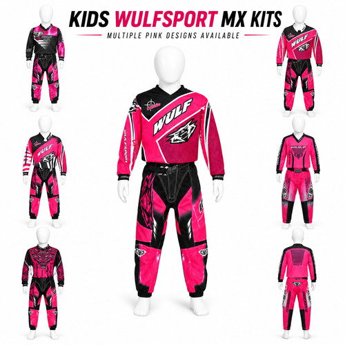 Motocross motorbike pink kids